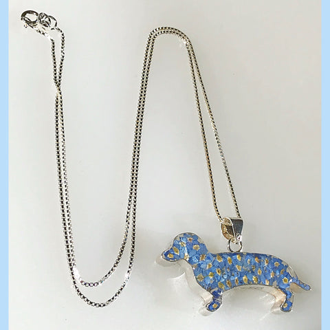 Dachshund Sterling Silver Pendant Necklace – Scamper & Co - Fine Jeweled Dog  Collars and Necklaces for Pet Lovers