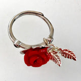Rose Coral Adjustable Ring