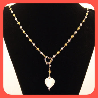 Necklace; hearty necklace
