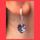 Swarovski Heart Crystal earrings