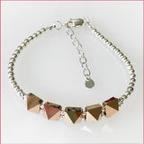 Rose-gold Swarovski Spikes Bracelet