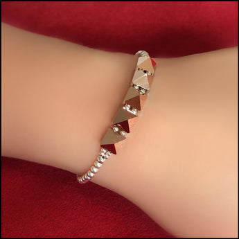 Rose-gold Swarovski Spikes Bracelet
