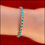 Tennis Bracelet with Swarovski Crystals