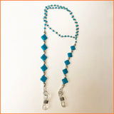 Spectacle Chain with Clover Shaped Turquoise