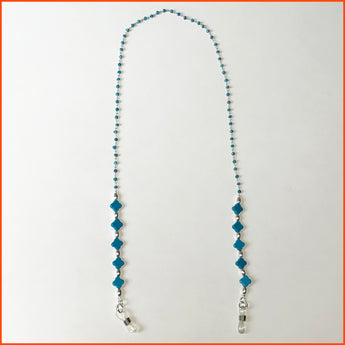 Spectacle Chain with Clover Shaped Turquoise