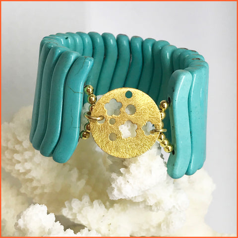 Wide Turquoise Bracelet