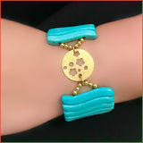 Wide Turquoise Bracelet